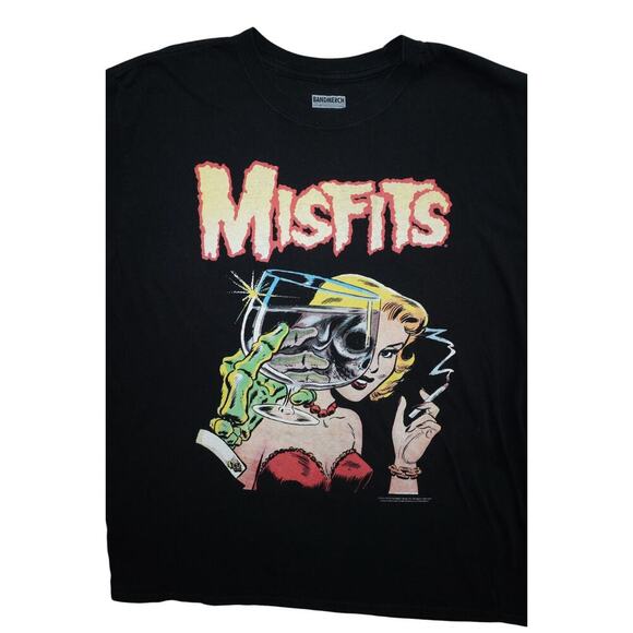Misfits Band T-Shirt 2014 Licensed Graphic Tee Black Size XL BandMerch - Picture 3 of 5